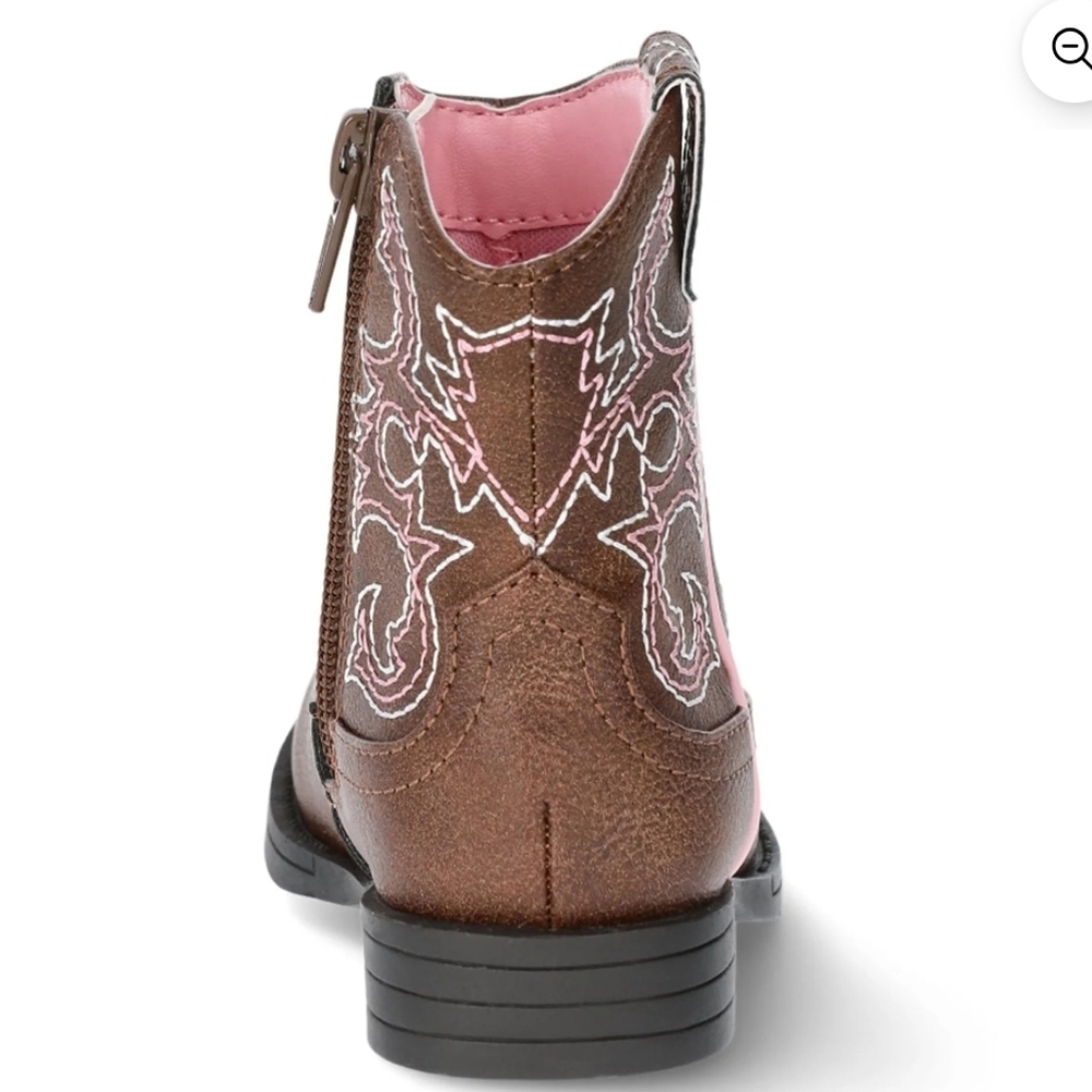 NWT Wonder Nation Toddler And Big Girls Cowgirl Western Boot Size: 12 - Picture 5 of 15